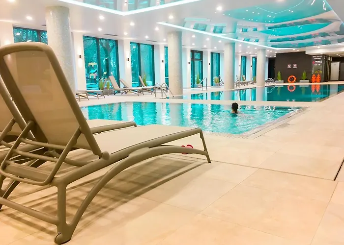Nadmorskie Tarasy Apartament Park i Morze